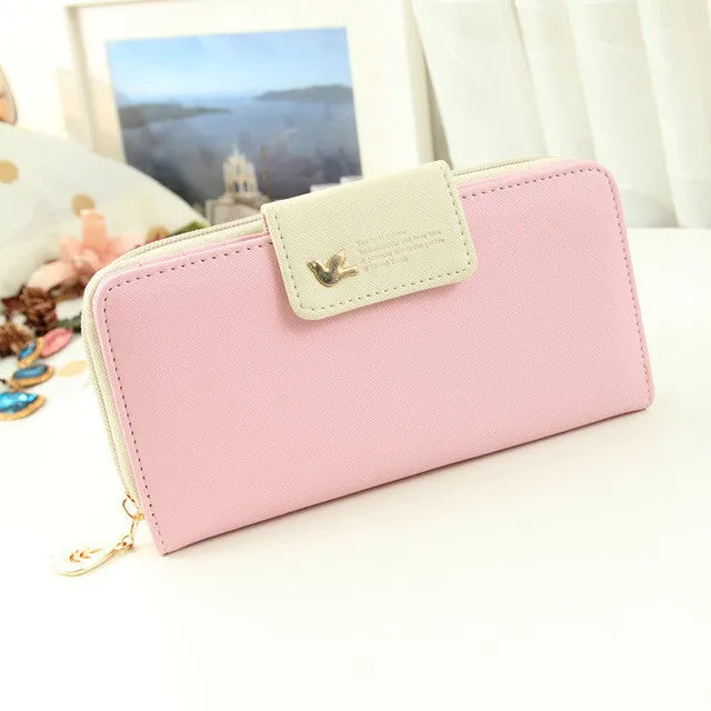 Fashion Wallet Women Luxury Female Carteira Feminina Long Wallets Ladies PU Leather Zipper Purse Card Holders Clutch Money Bag