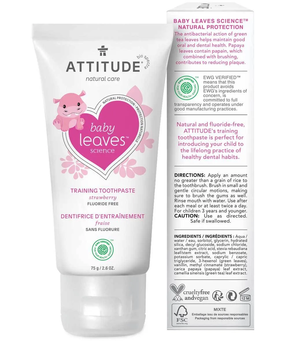 Fluoride Free Training Toothpaste - Strawberry