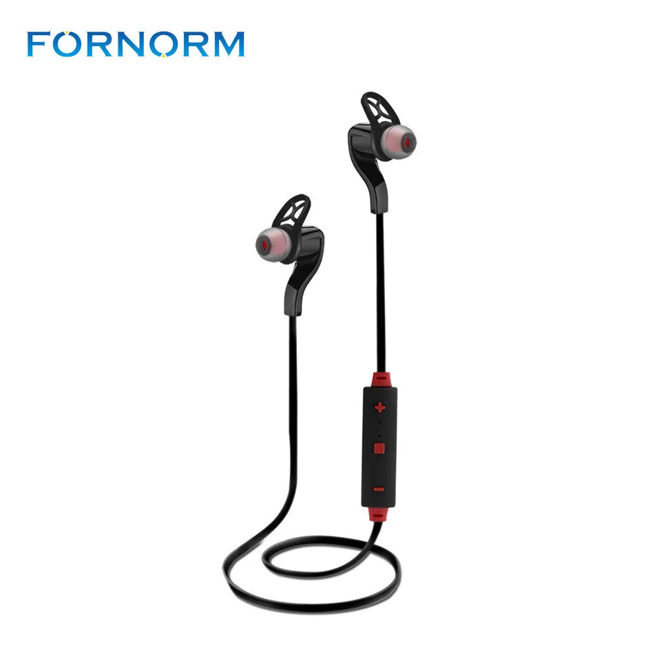 Fornorm BT-3 Wireless V4.1 Bluetooth Earphone In-ear Headphone Stereo Sweatproof Headset Earbuds for Sport Exercise