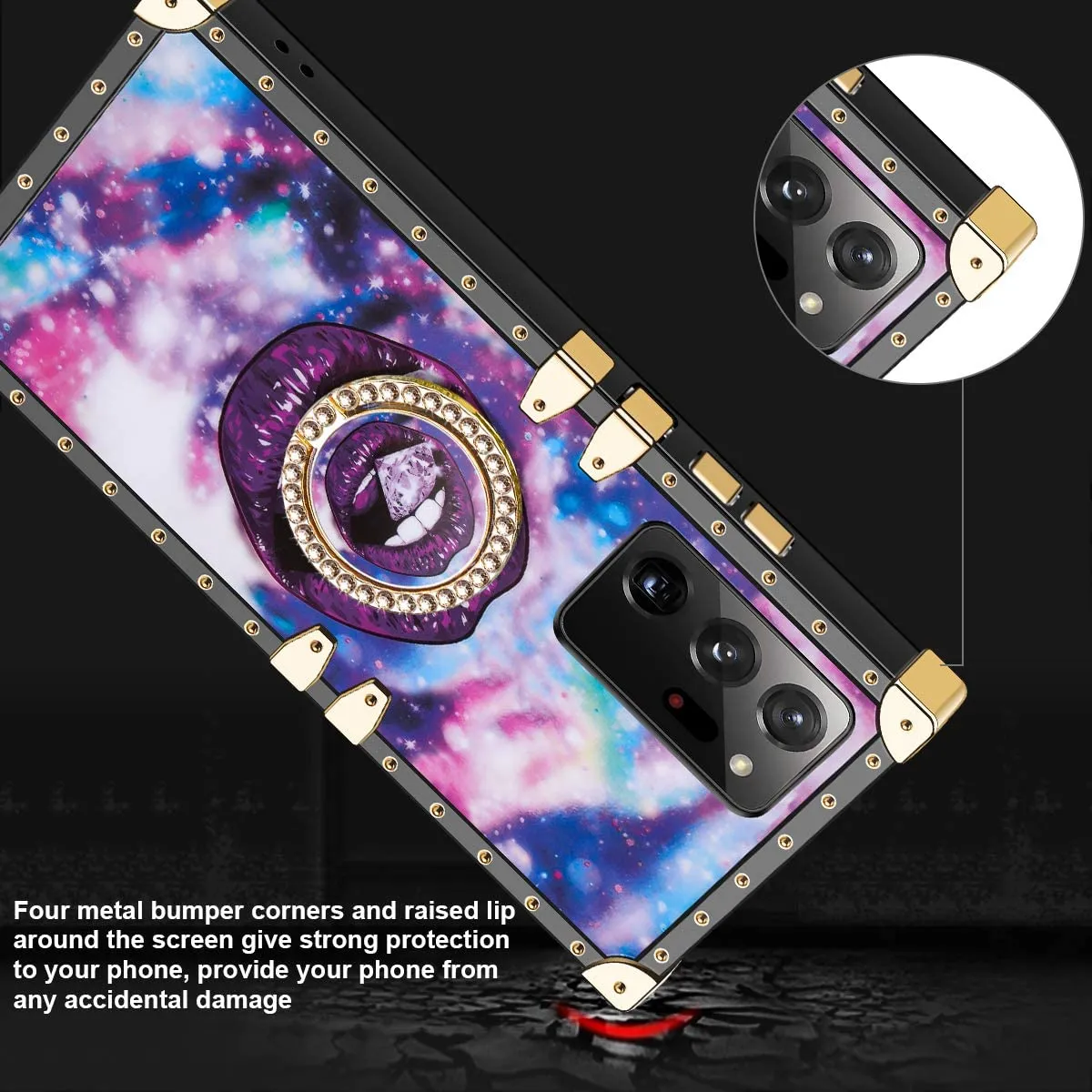 Galaxy Note 20 Ultra Case with Ring Holder | Women's Luxury Note 20 Ultra Case