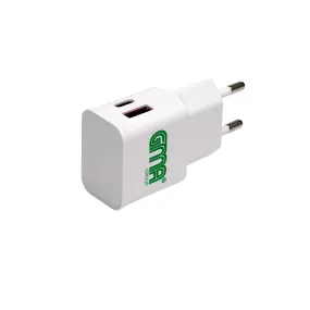 GMA Dual USB & USB-C Wall Charger