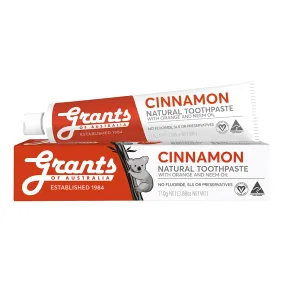 Grants - Natural Toothpaste- Cinnamon (110g)