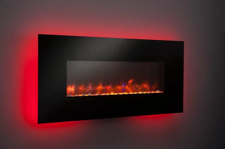 GreatCo 50-In Gallery Linear Wall Mount Electric Fireplace