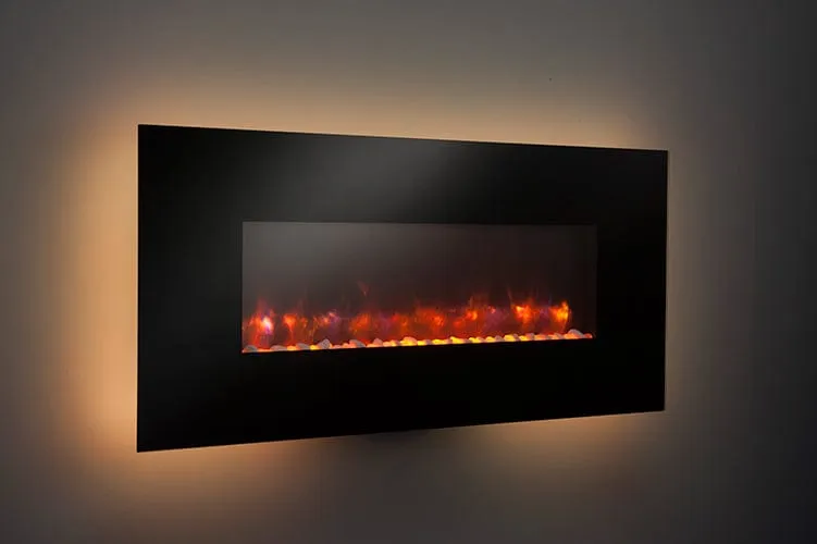 GreatCo 50-In Gallery Linear Wall Mount Electric Fireplace