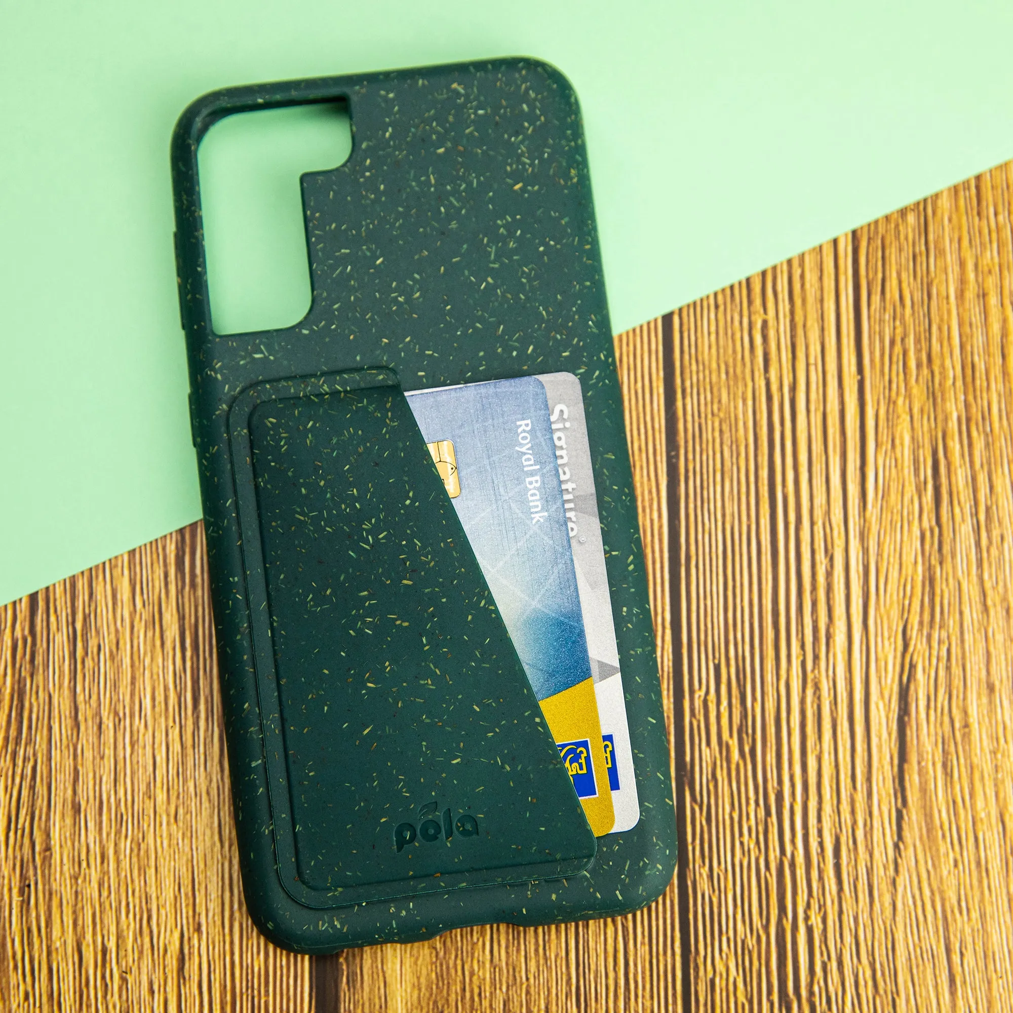 Green Samsung S21 (Plus) Wallet Case