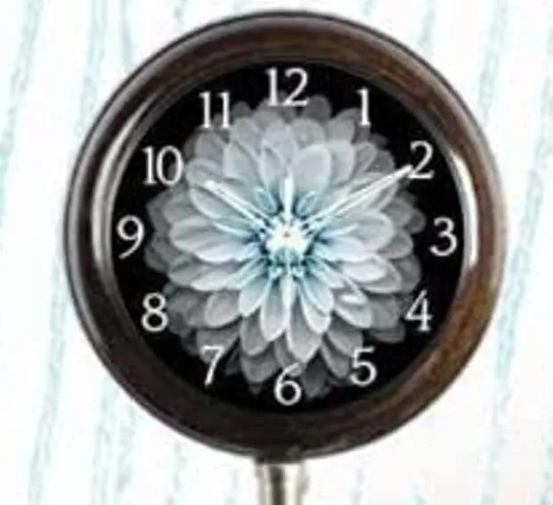 HABEEBA ART Handmade Table Top Clock Bold Number Clock Adjustable Tripod Stand Home & Office, Studio Decoration Gift