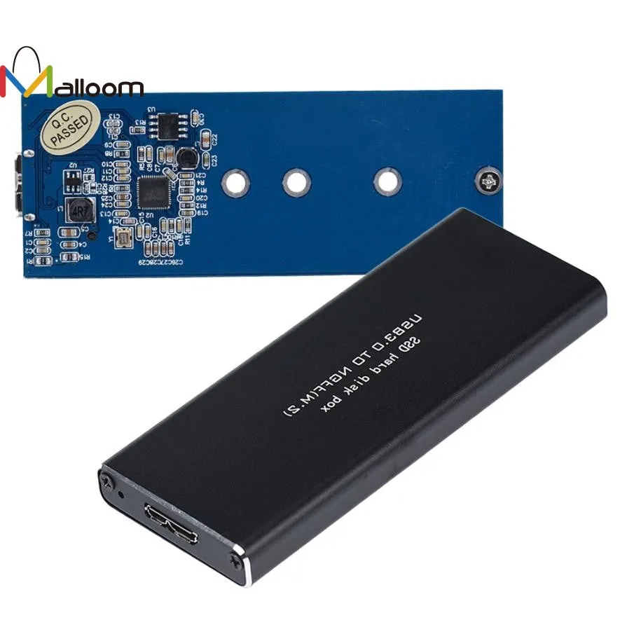 High Quality USB 3.0 to NGFF M.2 SSD Adapter Card External Enclosure Case Cover Tool PCI Express M.2 Specification 1.0