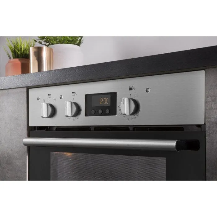 HOTPOINT DU2540IX Electric Built Under Double Oven - Stainless Steel