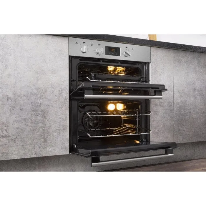 HOTPOINT DU2540IX Electric Built Under Double Oven - Stainless Steel