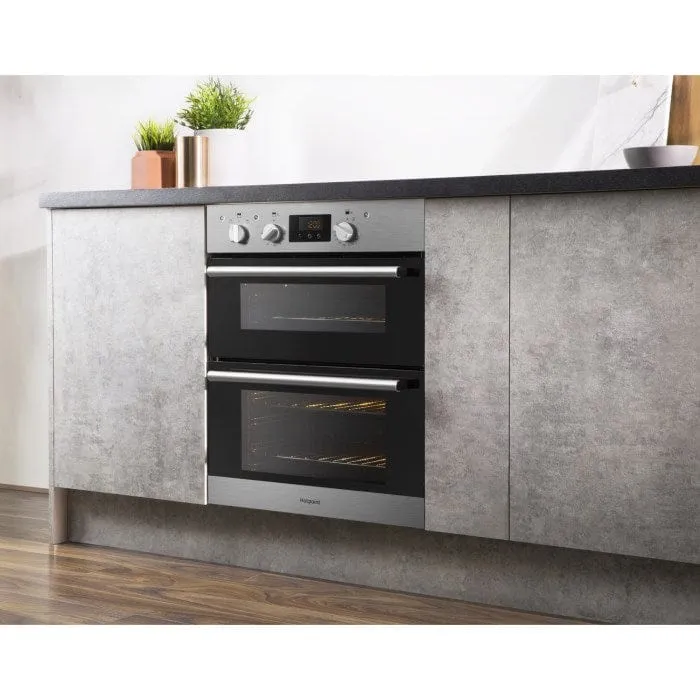 HOTPOINT DU2540IX Electric Built Under Double Oven - Stainless Steel