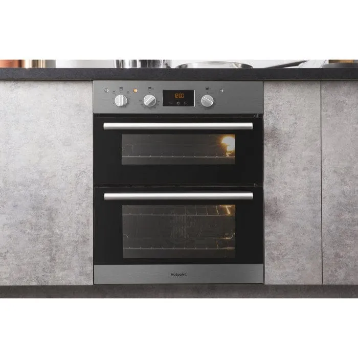 HOTPOINT DU2540IX Electric Built Under Double Oven - Stainless Steel