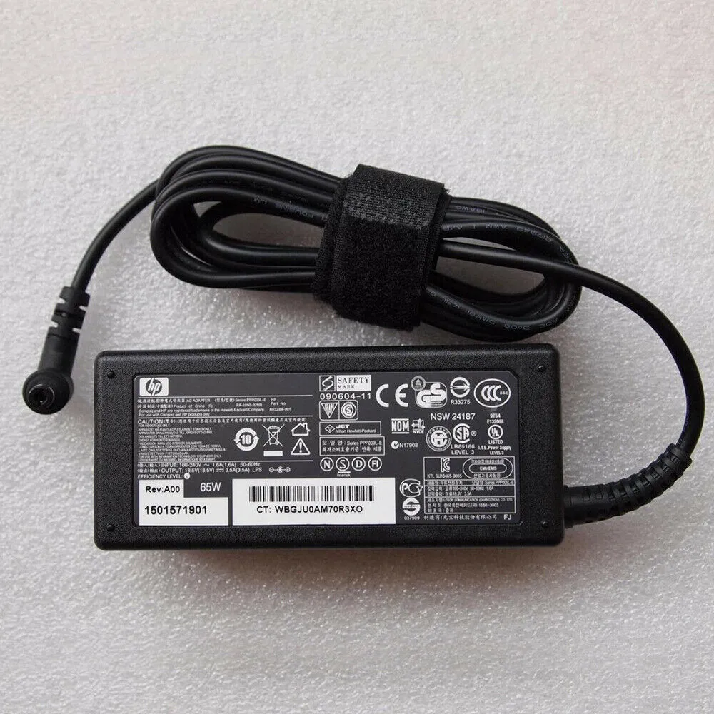 HP Laptop AC to DC Power Supply Charge Adapter PARAISO EPS 65W 19.5V, 722970-001