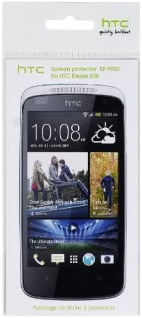 HTC SP P950 Screen Protectors for HTC Desire 500 (Pack of 2)