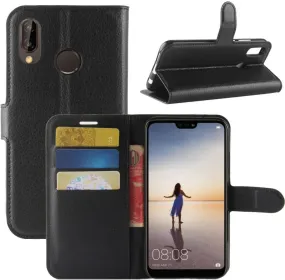 Huawei P20 Pro Wallet Case - Black