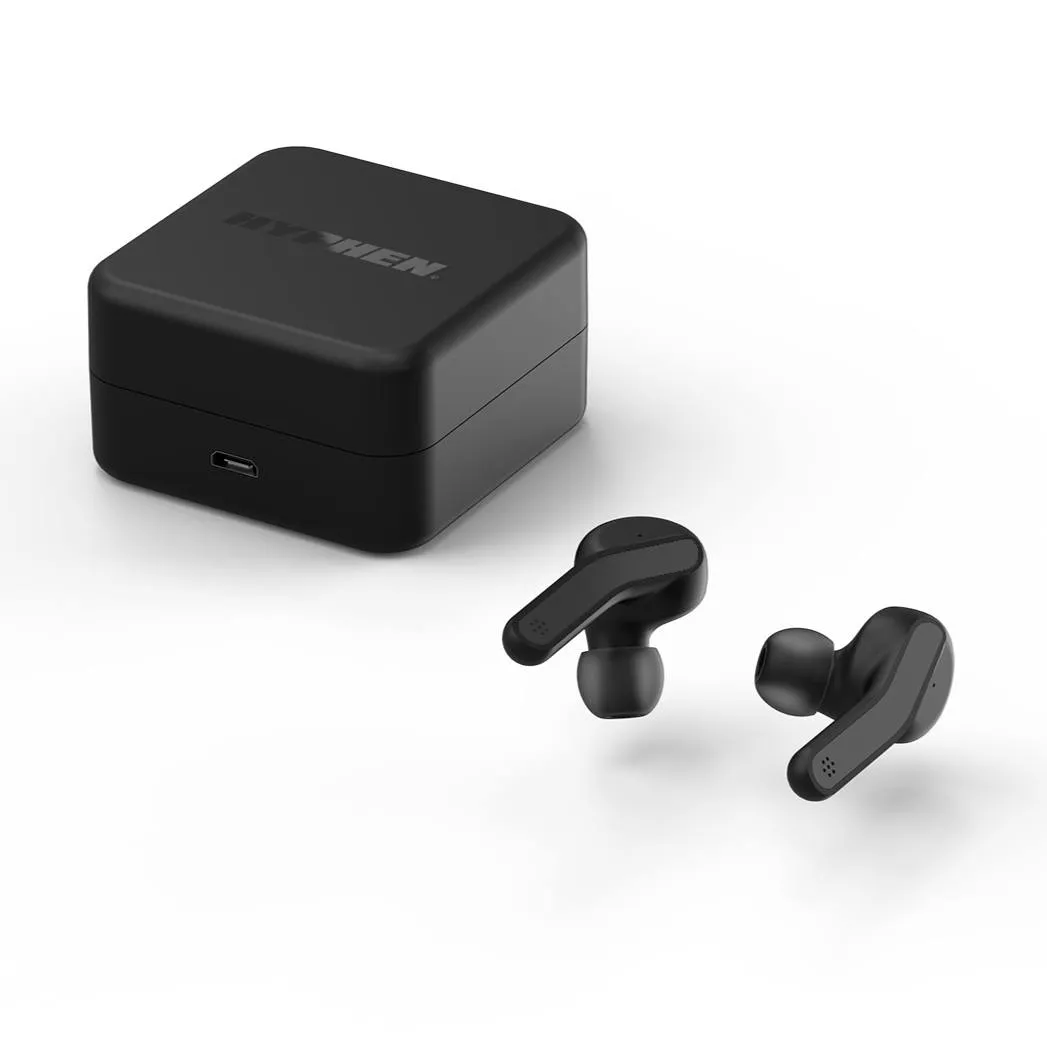 HYPHEN Wireless Earbuds Bluetooth Headphone Black color