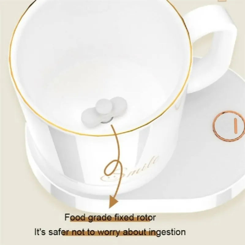 IDZ011 Desktop Phone Wireless Charger Smart Stirring Cup Automatic Self Stirring Coffee Cup(White)