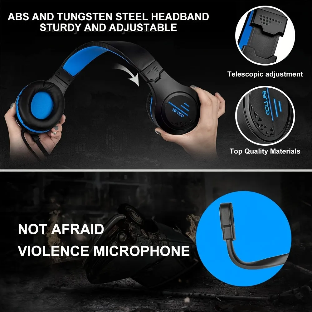 Immerse in Gaming COLUSI Wired Gaming Headset with In-line Volume Controller