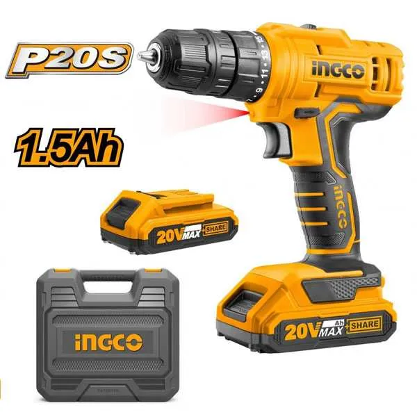 Ingco Lithium-Ion cordless drill 20V CDLI20012