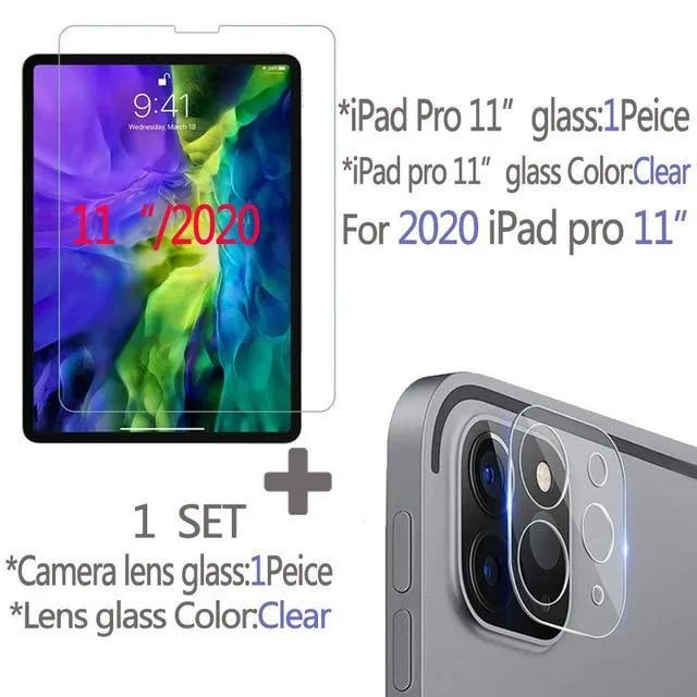 iPad Tempered Glass Screen Rear Camera Lens Film Protector