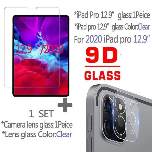 iPad Tempered Glass Screen Rear Camera Lens Film Protector