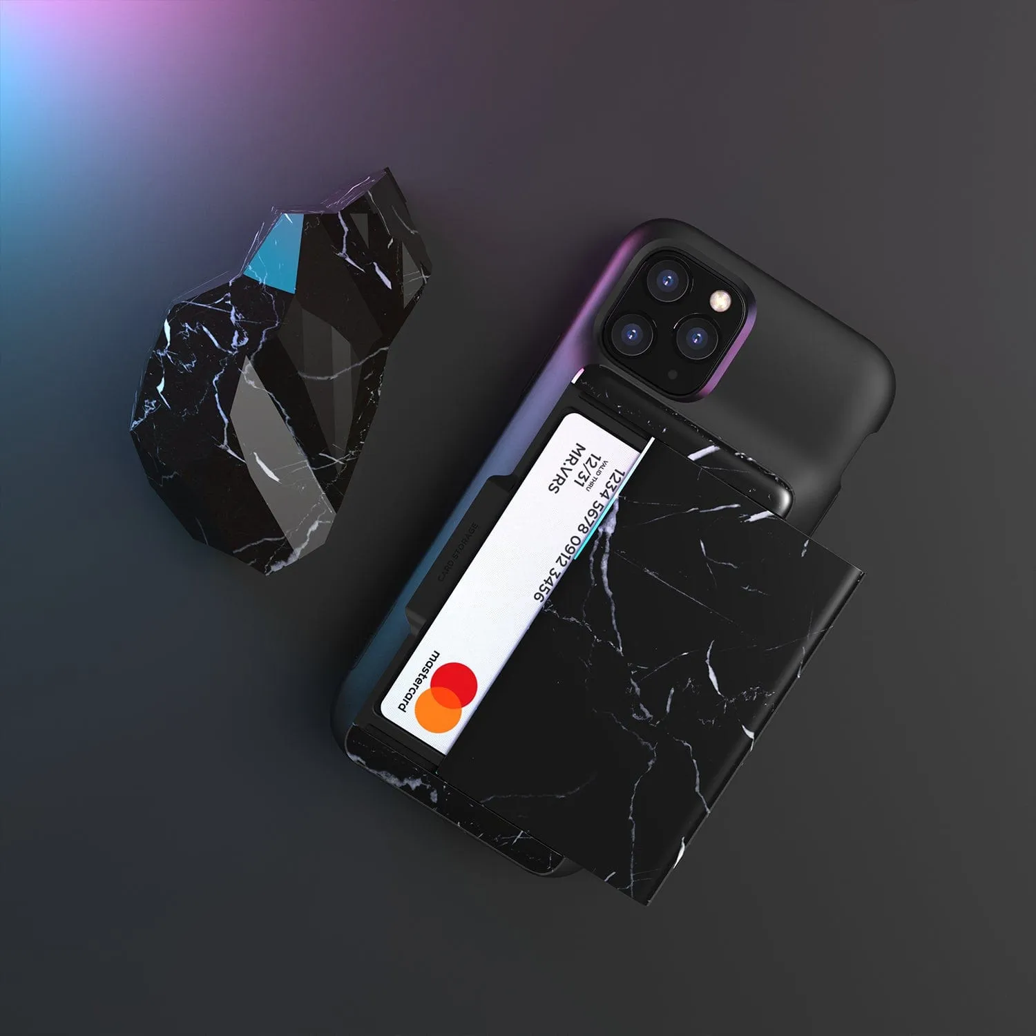 iPhone 11 Pro Max Case Damda Glide Black Marble By VRS Desing