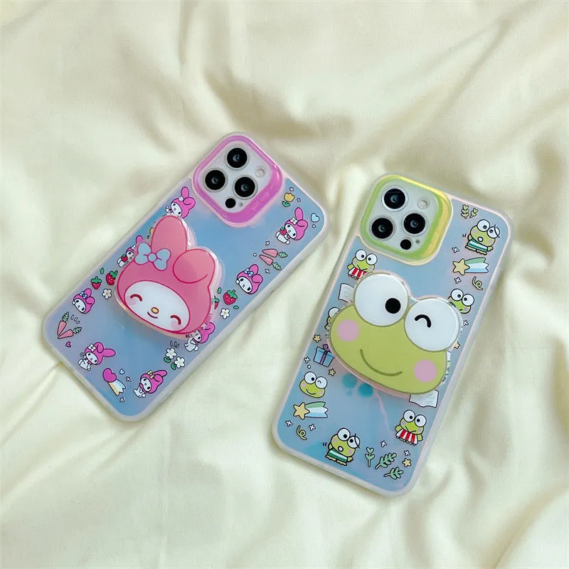 Japanese Cartoon MM PN KP Blu Ray with Big Stand iPhone Case 13 12 11 XS XR Pro Max Plus