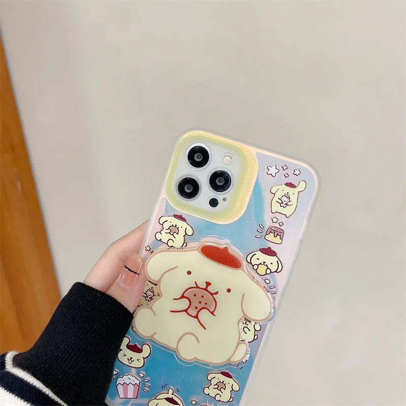 Japanese Cartoon MM PN KP Blu Ray with Big Stand iPhone Case 13 12 11 XS XR Pro Max Plus