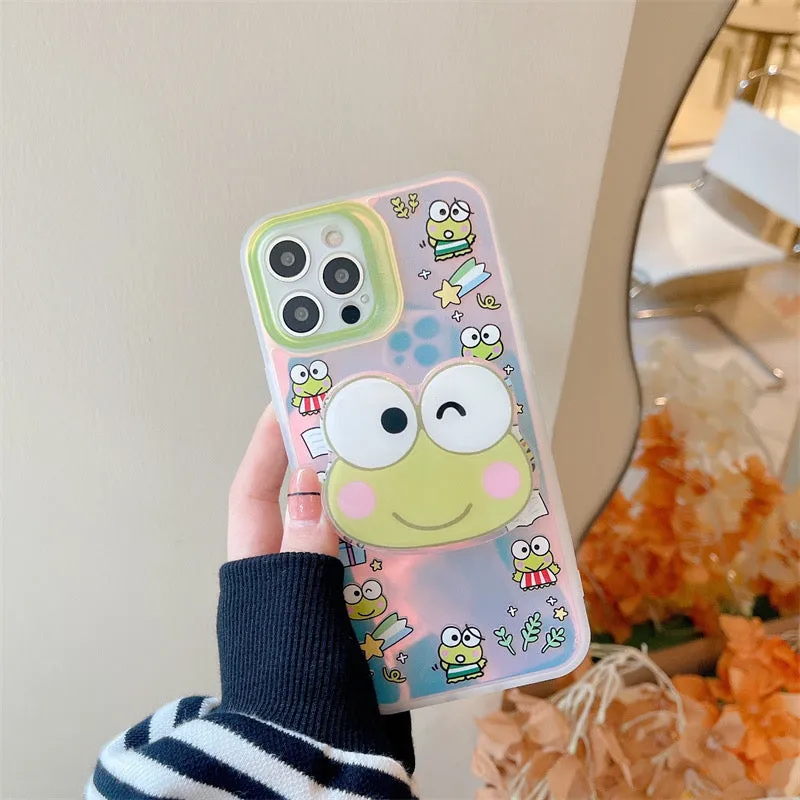 Japanese Cartoon MM PN KP Blu Ray with Big Stand iPhone Case 13 12 11 XS XR Pro Max Plus