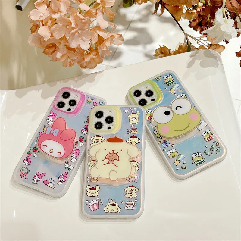 Japanese Cartoon MM PN KP Blu Ray with Big Stand iPhone Case 13 12 11 XS XR Pro Max Plus