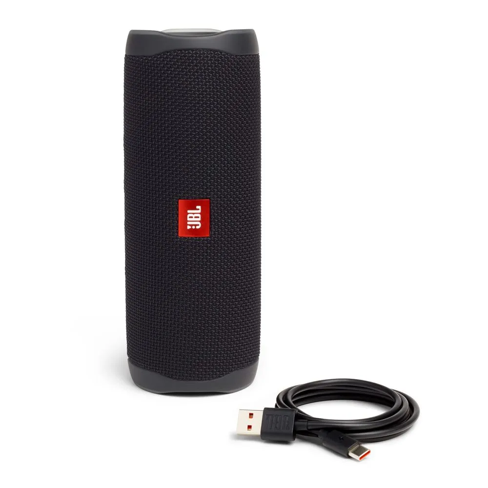 JBL JBLFLIP5BLKAM-B Portable Bluetooth Speaker with Waterproof, Black