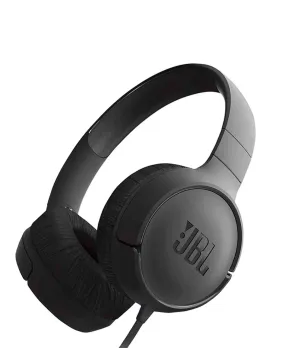 JBL Tune 500 Wired On Ear Headphones With Mic - Black