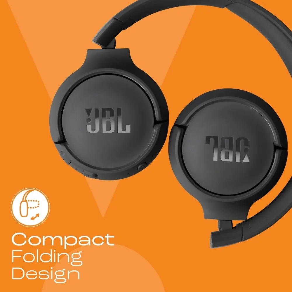 JBL TUNE 520BT / 510BT Wireless on-ear headphones | Built-in Microphone | Pure Bass Sound | Multi-point connections | Foldable | Ask Siri | Hey Google