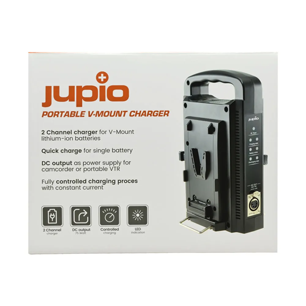 Jupio Portable Dual Charger Adapter For V-Mount Batteries