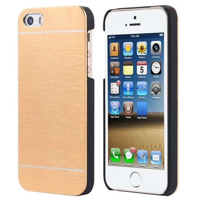 KISSCASE 4s Hot Luxury Aluminum Metal Brush Case for iphone 4 4S Phone Accessories Hard Back Cover for iphone 4 High Quality