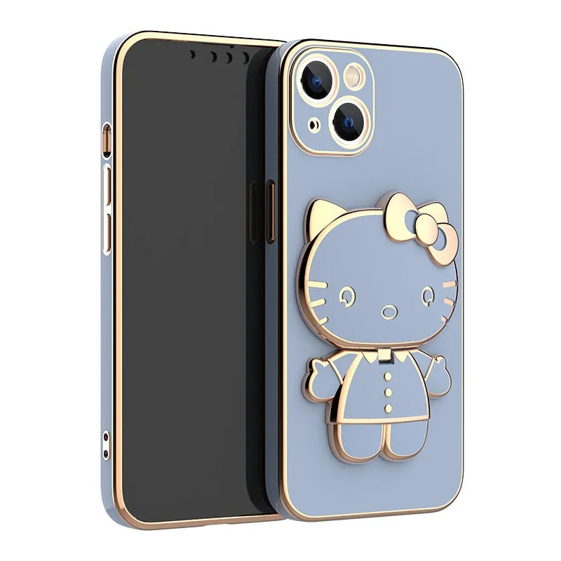 Kitty With Mirror iPhone Case