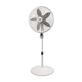 Lasko 53.5 in. H 3 speed Oscillating Pedestal Fan Remote Control