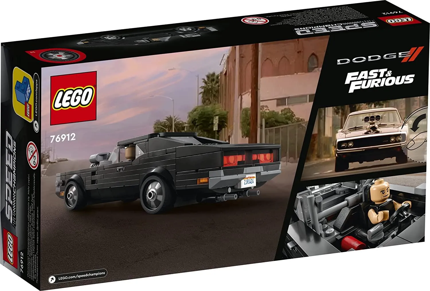 LEGO Speed Champions Fast & Furious 1970 Dodge Charger R/T Building Kit for Ages 8 