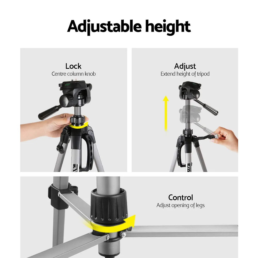 Lightweight Adjustable Camera Tripod with Phone Holder - Weifeng