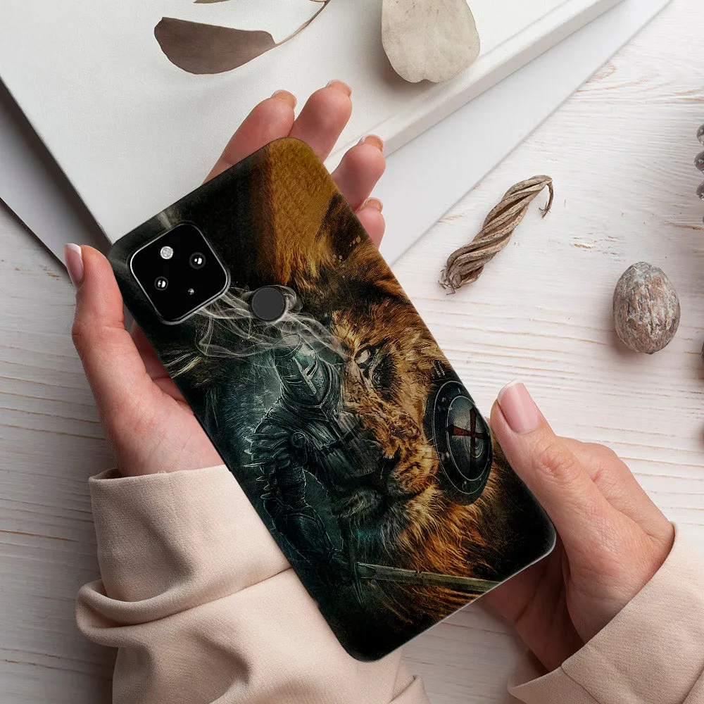 Lion And Warrior - Christian Phone Case - Religious Phone Case - Faith Phone Case - Ciaocustom