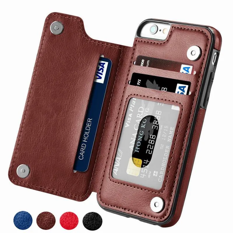 Luxury Slim Fit Premium Leather Flip Case For iPhone