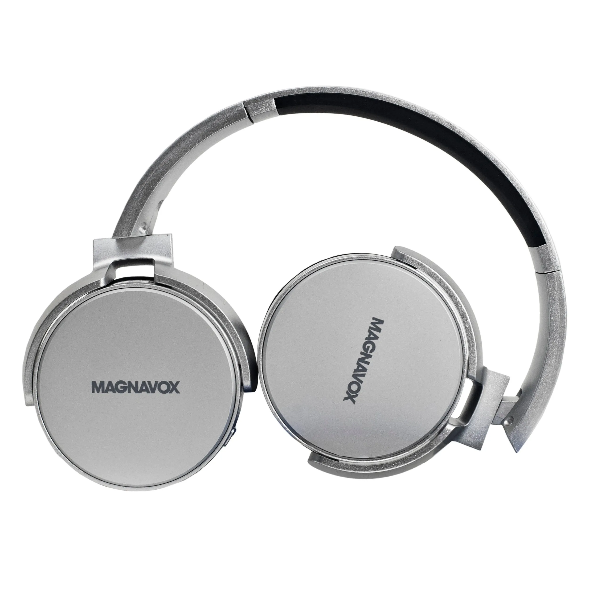 Magnavox MBH542-SG Bluetooth Wireless Foldable Stereo Headphones in Space Grey