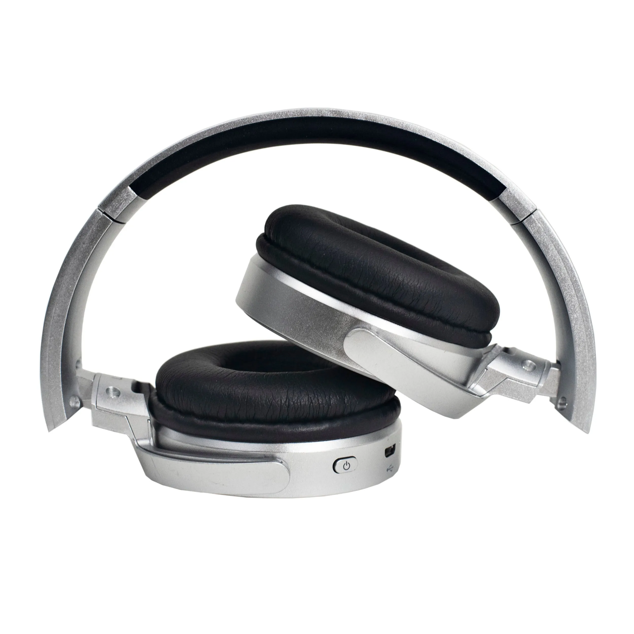 Magnavox MBH542-SG Bluetooth Wireless Foldable Stereo Headphones in Space Grey