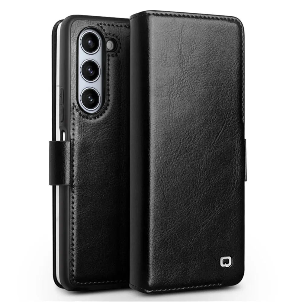 Magnetic Retro Business Leather Flip Case For Samsung Galaxy Z Fold 6