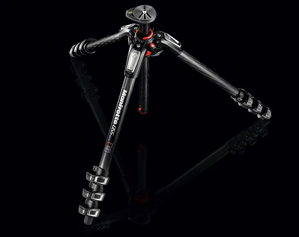 Manfrotto 055 Carbon Fibre Photo Tripod, 4-section