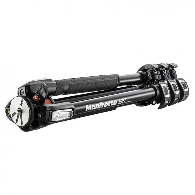 Manfrotto 190 Aluminium 4 Section Tripod   XPRO 3 Way Head