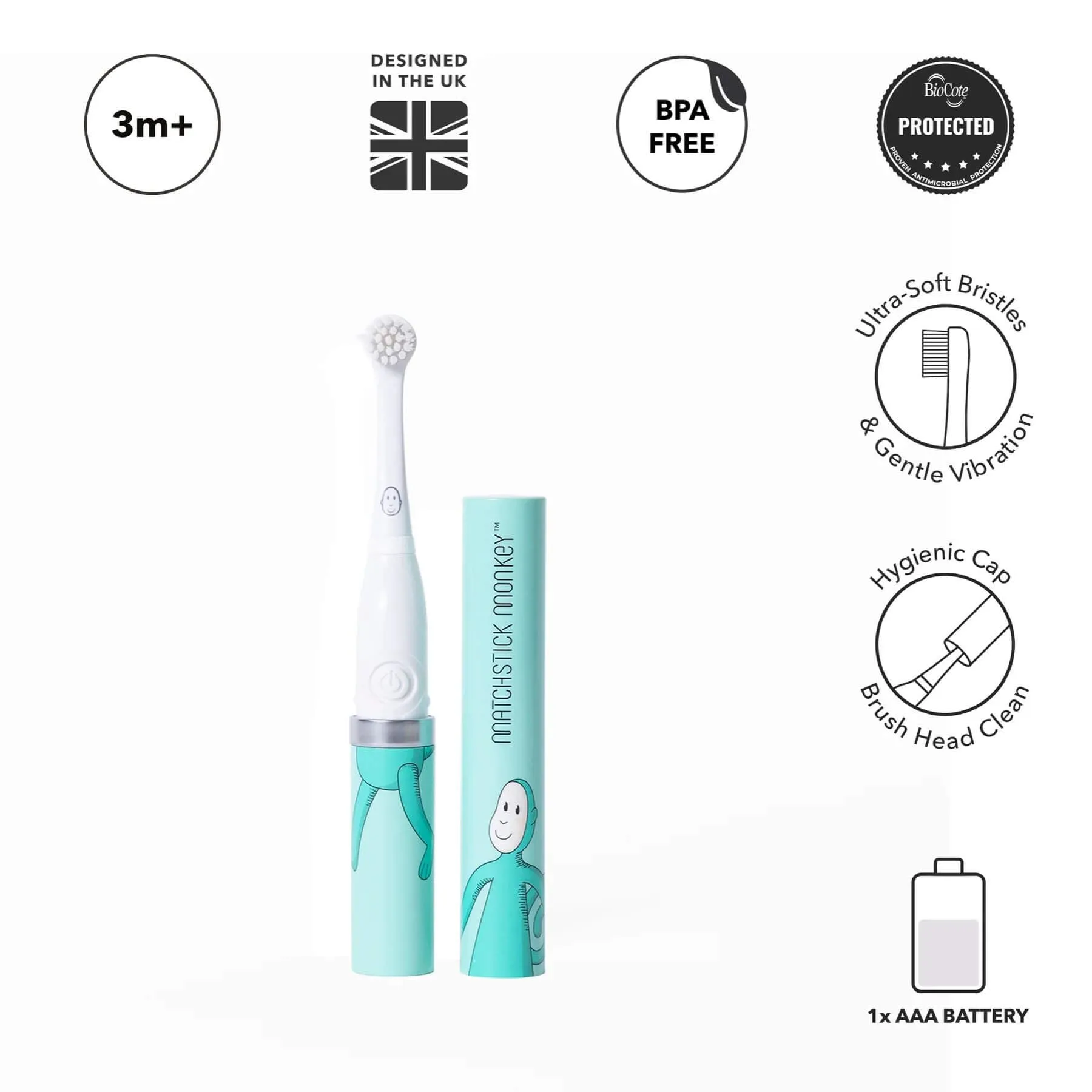 Matchstick Monkey Baby Electric Sonic Toothbrush (Monkey)