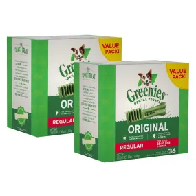 Max Value Pack: (2) Greenies Regular 1.02 Kg Boxes