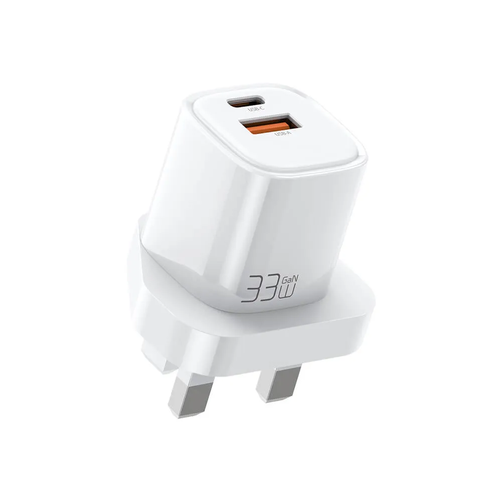 Mcdodo 33W Fast Charger - Nano Series(1A 1C, EU/UK Plug)