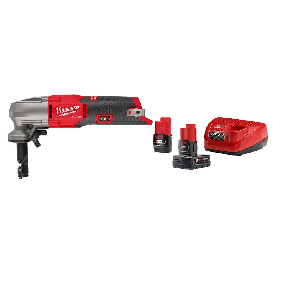 Milwaukee 2476-20x2BSK M12 FUEL 12V 16 Gauge Speed Nibbler w/ Starter Kit