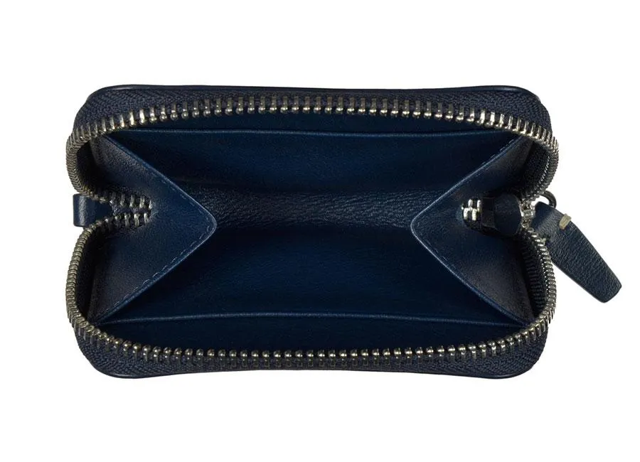 MINI ZIPPER WALLET - Navy